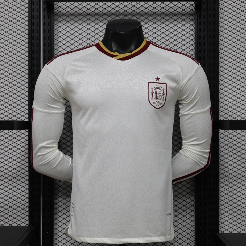 Maillot 2026 Espagne Extérieur player Manches Longues